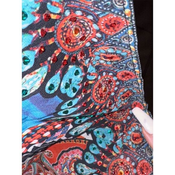 Venus Women's Multicolor Front-Hook Long Cape Beach Cover Up Size L - Picture 12 of 15